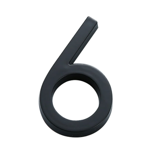 Details about / Big House Outdoor Number Outdoor Address ABS Plastic Black Color Home Decor
